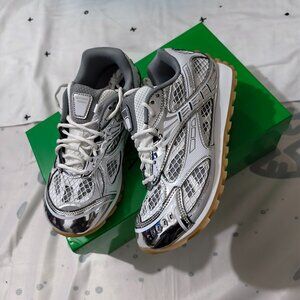 Bottega Veneta Silver Mesh Retro Sneakers